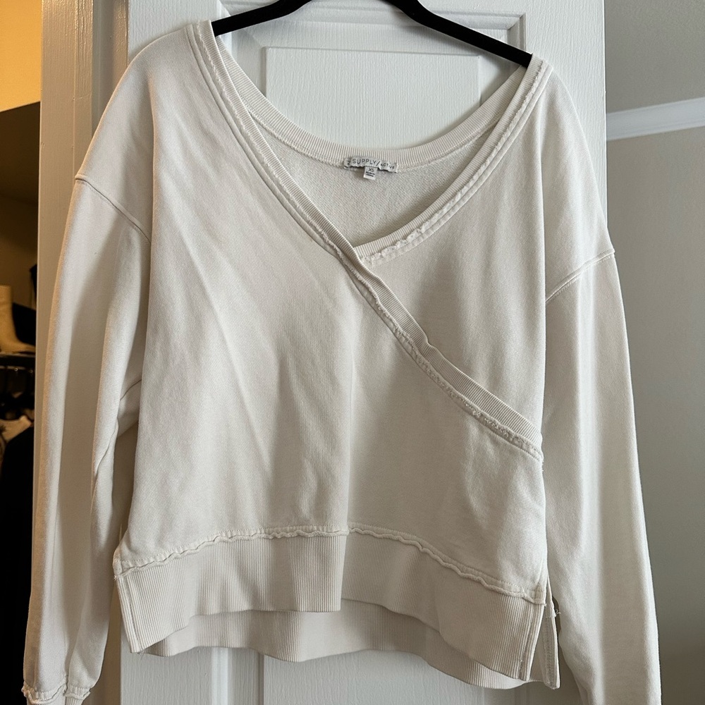 Z Supply Active Reversible Washed Sweatshirt